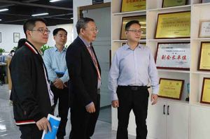 热烈欢迎市政府秘书长林兢一行莅临江南（中国）集团广西公司考察指导